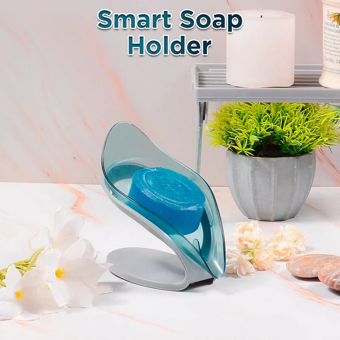 Leaf Style Smart Soap Dish Holder