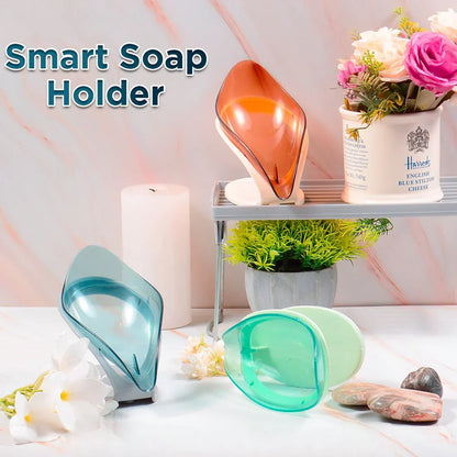 Leaf Style Smart Soap Dish Holder