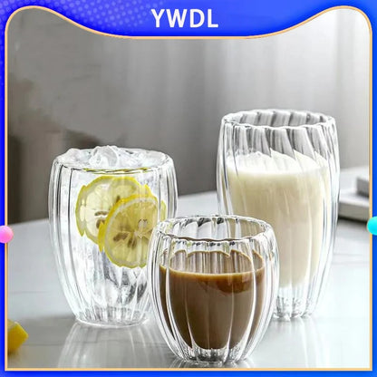Double Walled Clear Glass Coffee Cup