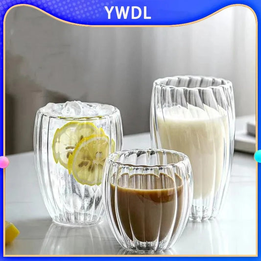 Double Walled Clear Glass Coffee Cup