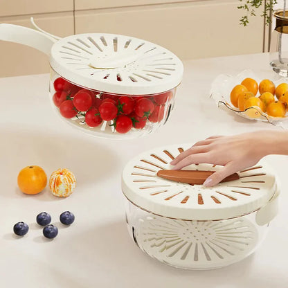 Multifunctional Draining Basket With Lid