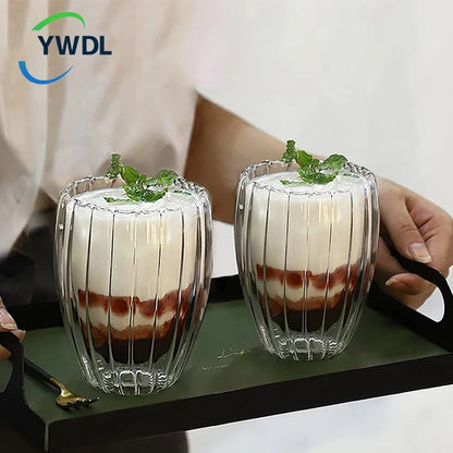 Double Walled Clear Glass Coffee Cup