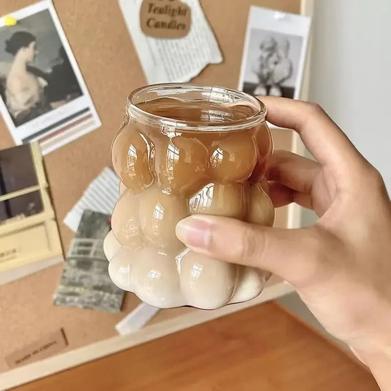 Spot Grape Transparent Coffee Glass Mug
