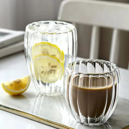 Double Walled Clear Glass Coffee Cup