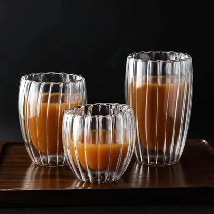 Double Walled Clear Glass Coffee Cup