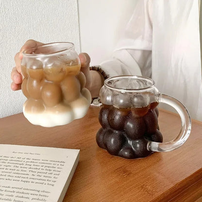 Spot Grape Transparent Coffee Glass Mug