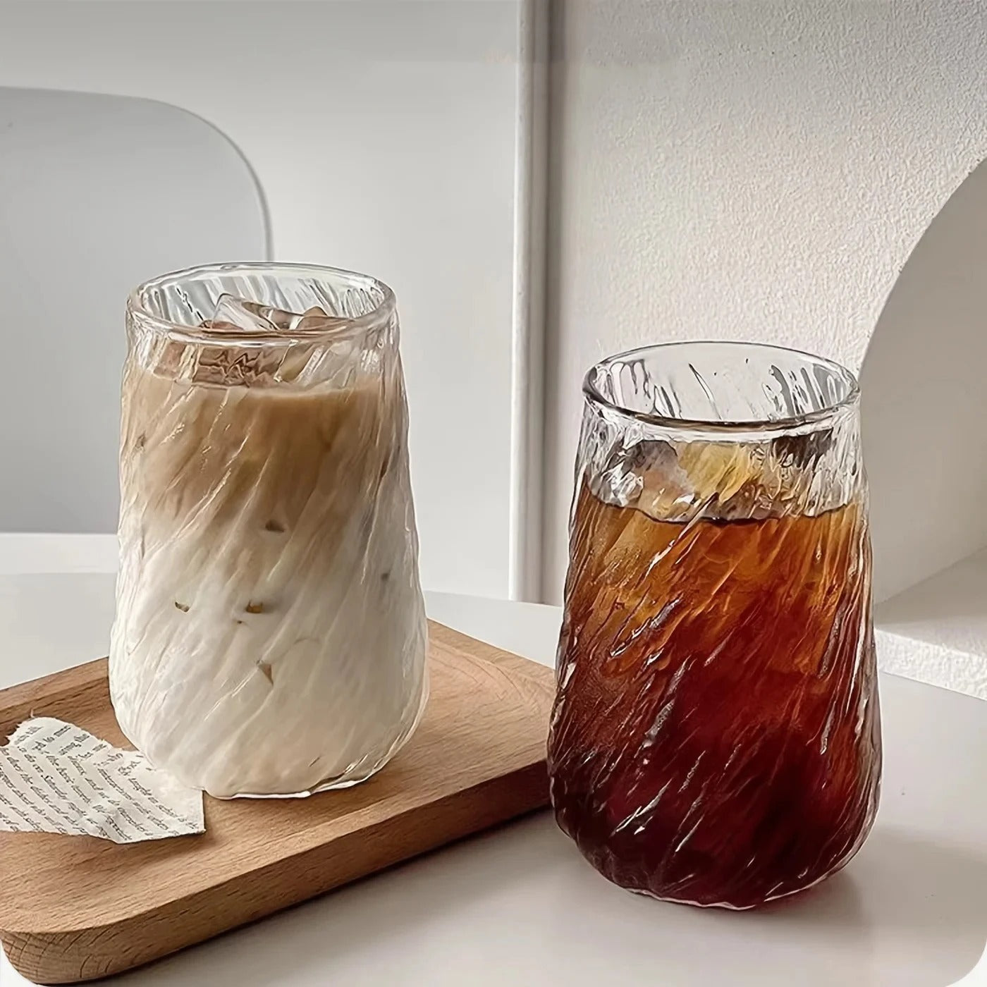 ICE DESIGN MUG TRANSPARENT GLASS