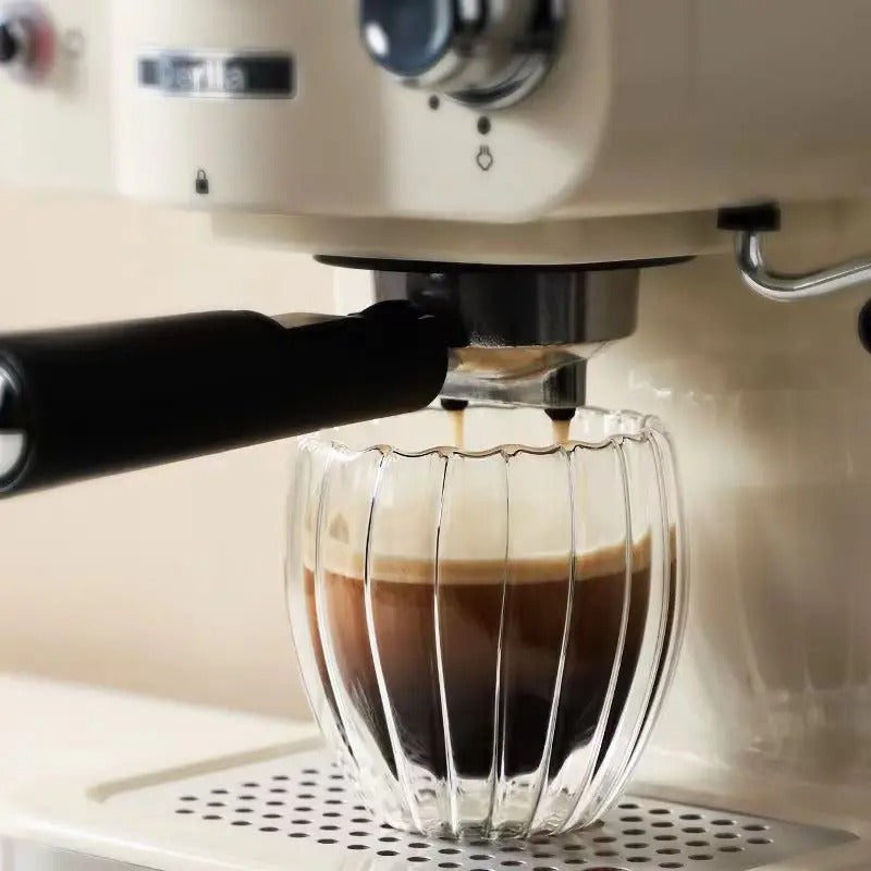 Double Walled Clear Glass Coffee Cup