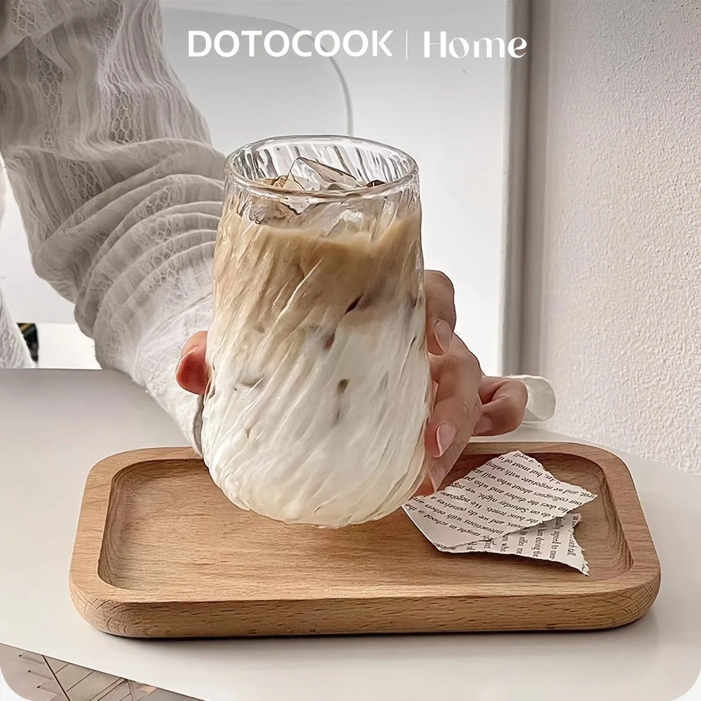 ICE DESIGN MUG TRANSPARENT GLASS
