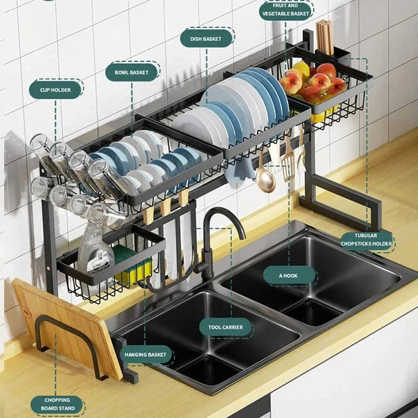 STAINLESS STEEL SINK DRAIN RACK
