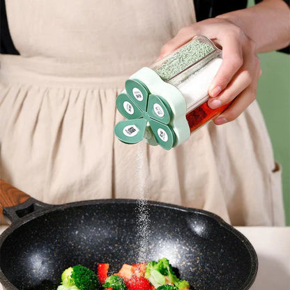 Multifunctional Flap Seasoning Container For Spice 5 In 1