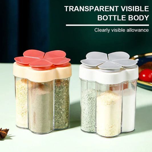 Multifunctional Flap Seasoning Container For Spice 5 In 1
