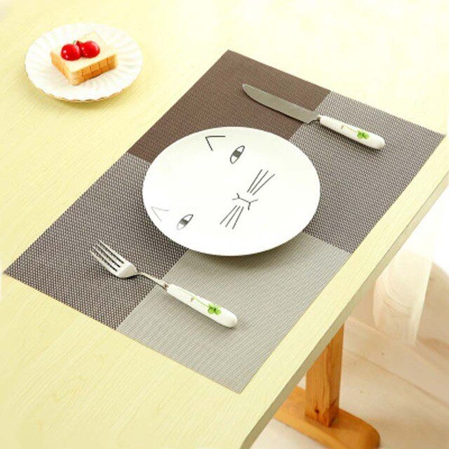 New PVC Dining Table Placemat Europe Style Mat.
