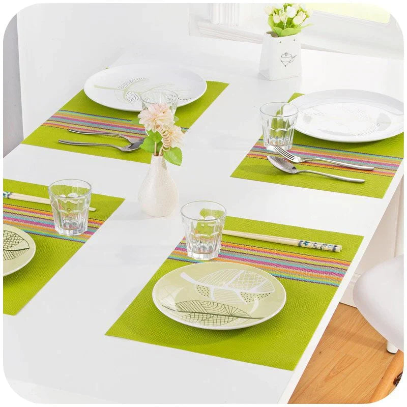 New PVC Dining Table Placemat Europe Style Mat.