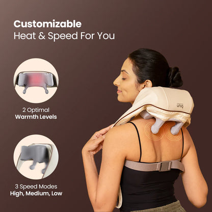 Electric Deep Tissue 3D Kneading Massager For Head and Shoulder + FREE GIFT (EMS Massager)