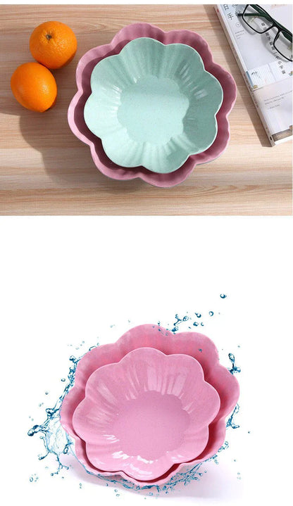 Pack of 2 Flower shape plate