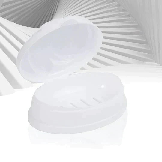 1PC Portable Soap Dish With Rabbit Shape Cover.