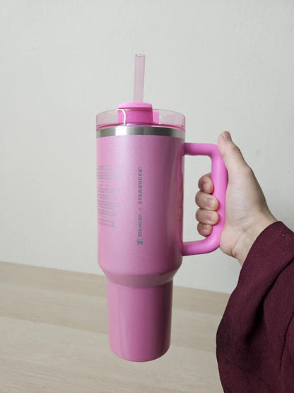 Stanley X Pink Starbucks Tumbler | 40 OZ