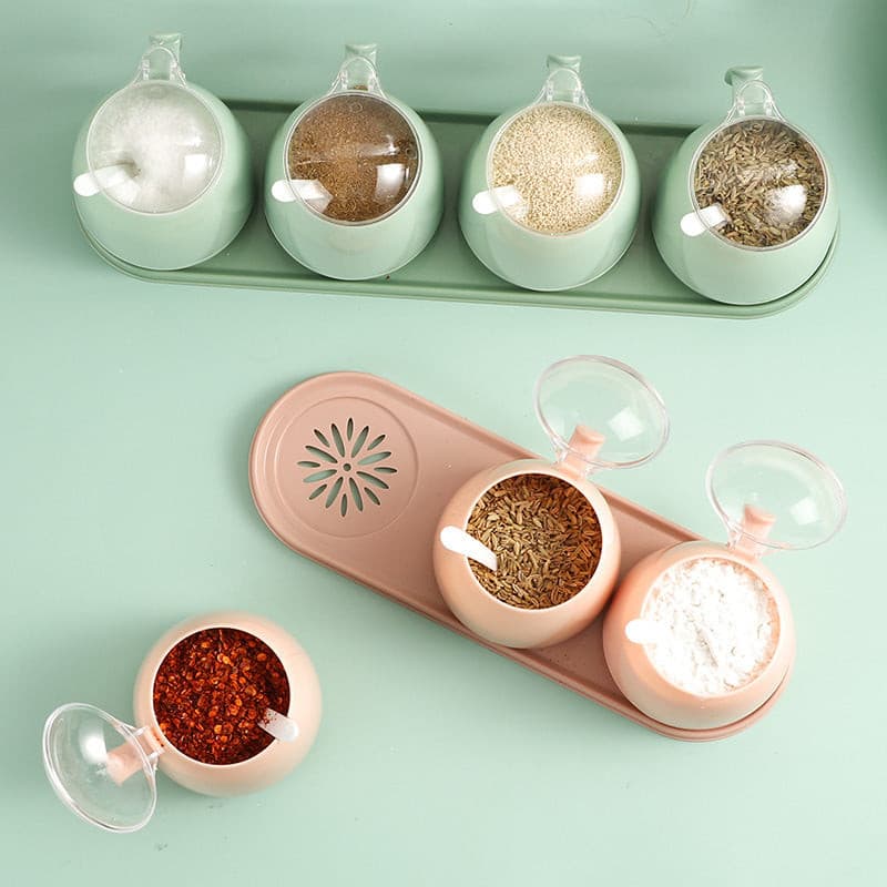 Unique Seasoning Spice Box Container | 3pcs Set