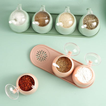 Unique Seasoning Spice Box Container | 3pcs Set